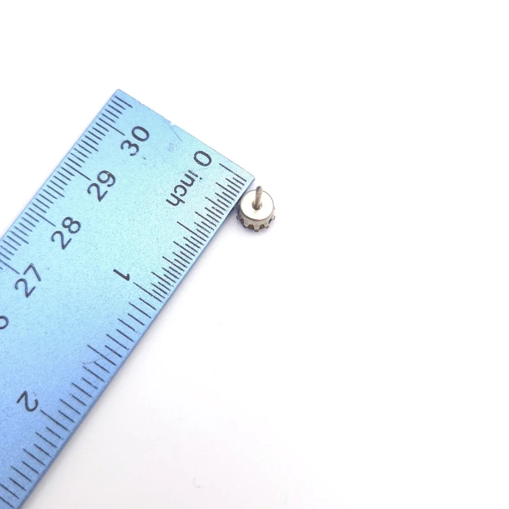 Vintage‎ Silver Tone Cobalt Blue Rhinestone Tie Tack with Safety Chain T-Bar